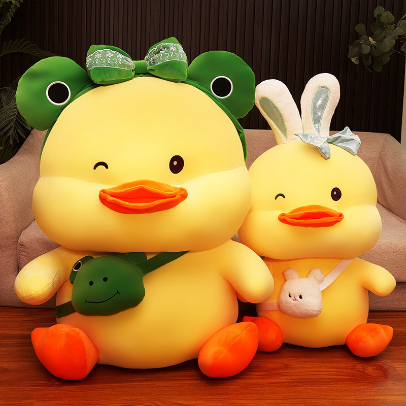 Cute Duck Plush With Rabbit Ears โ photo 3