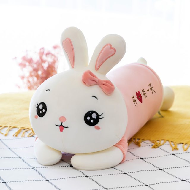Smiley Bunny Long Body Pillow