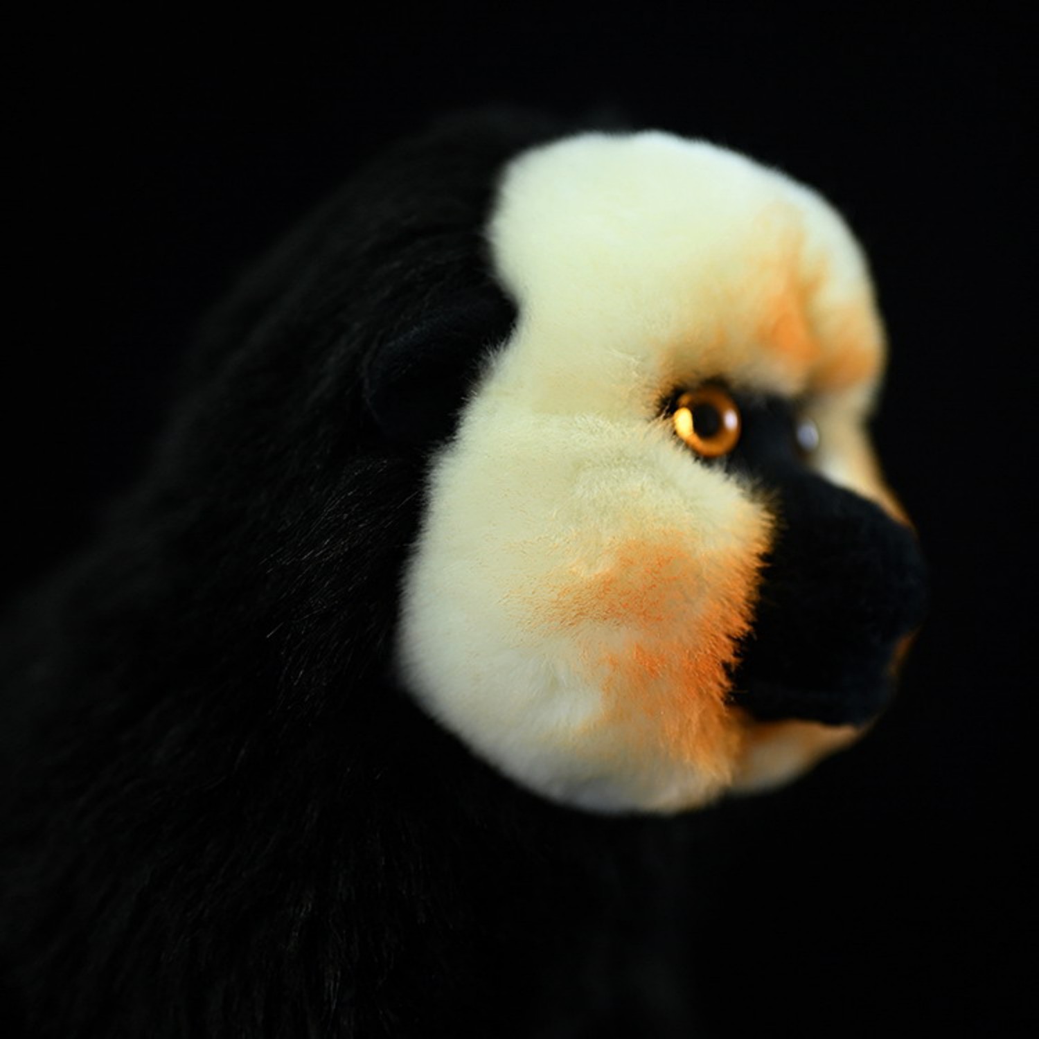 Realistic White-Faced Saki Monkey Plush โ photo 3