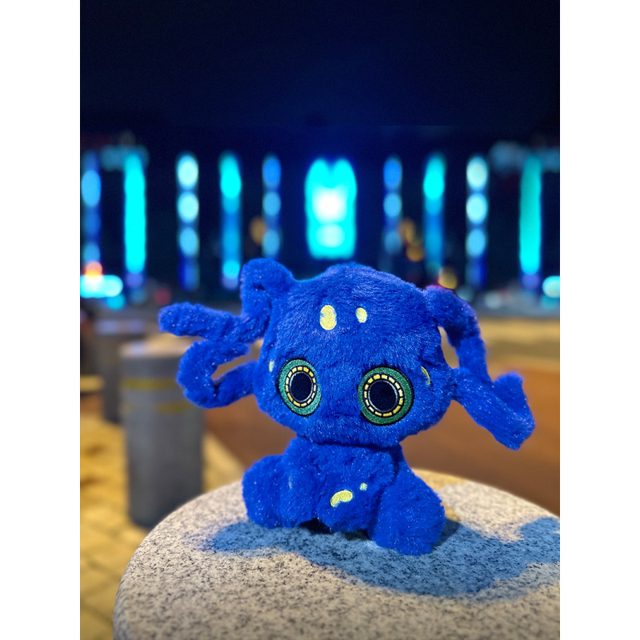 Blue Big-Eyed Octopus Monster Plush