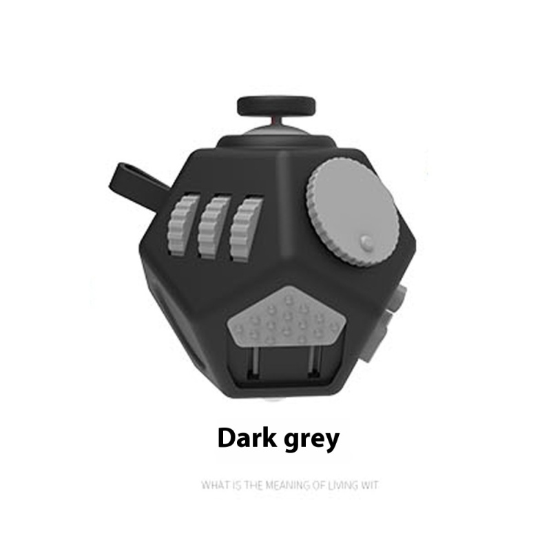 12-Sided Fidget Cube, All Black โ photo 2