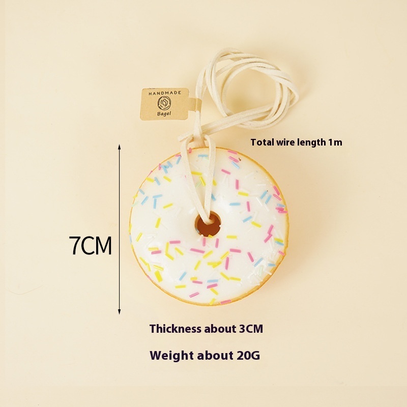 Sprinkle Donut Squishy Keychain