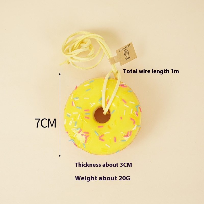 Sprinkle Donut Squishy Keychain โ photo 5