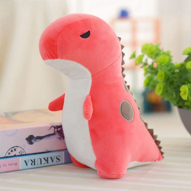 Sleepy Coral Baby Dino Plush