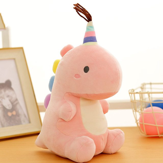 Party Hat Rainbow-Spike Dino Plush โ photo 2
