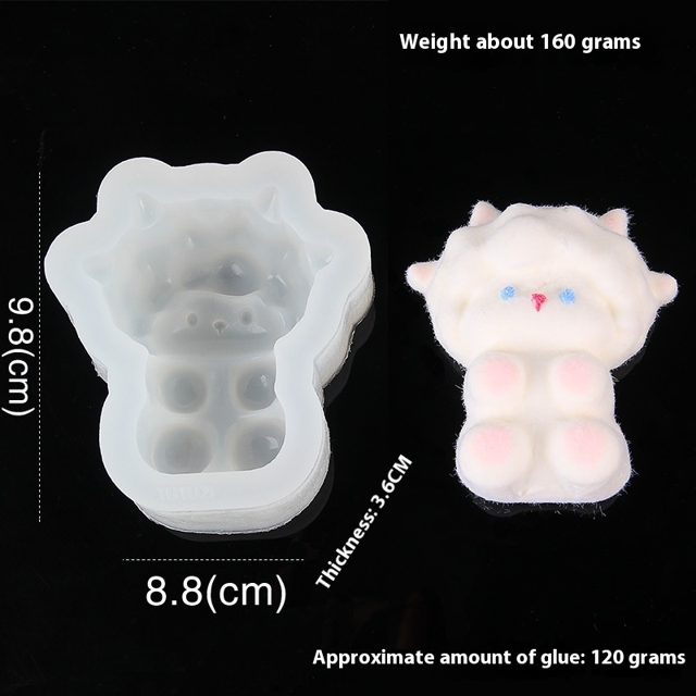 Fluffy Baby Lamb Silicone Mold