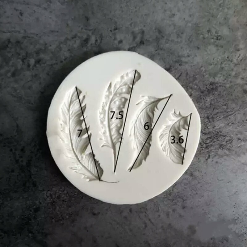 Feather Silicone Mold for Clay & Fondant