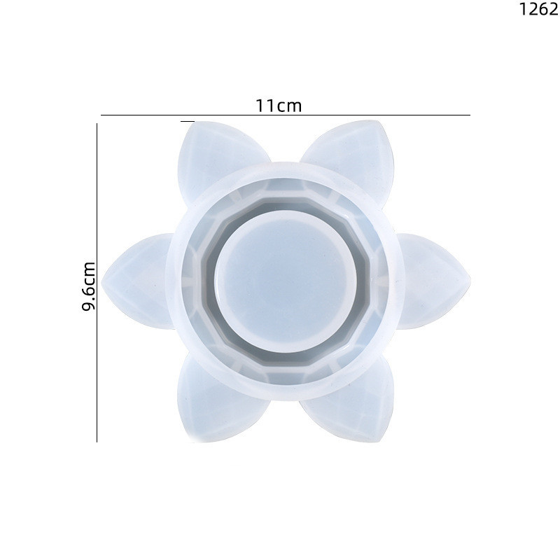 Lotus Flower Candle Holder Silicone Mold