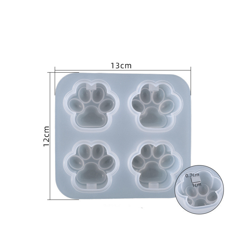 Cat Paw Print Resin Casting Mold (4 Paws) โ photo 3