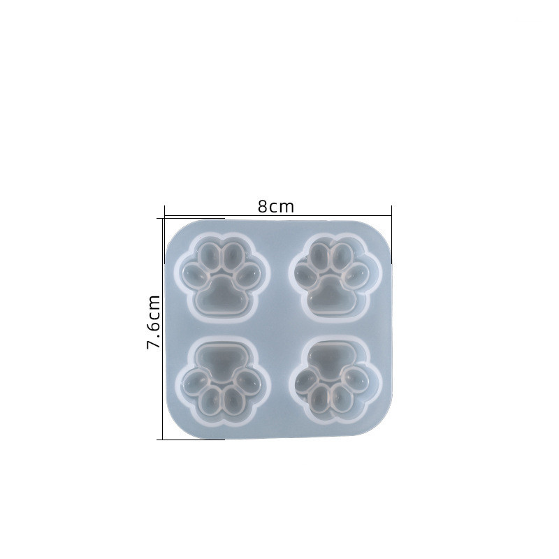 Cat Paw Print Resin Casting Mold (4 Paws) โ photo 4