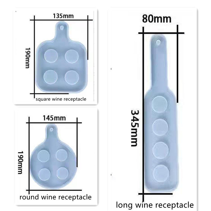 Wine Paddle & Coaster Silicone Resin Mold Set