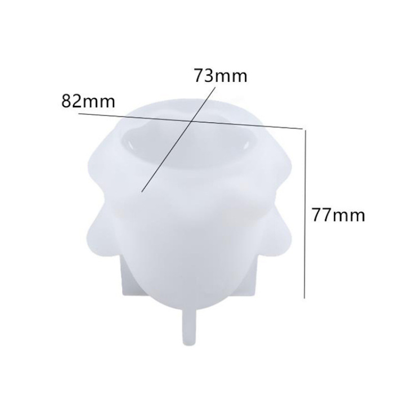 Draped Cloth Vase Silicone Resin Mold — photo 2
