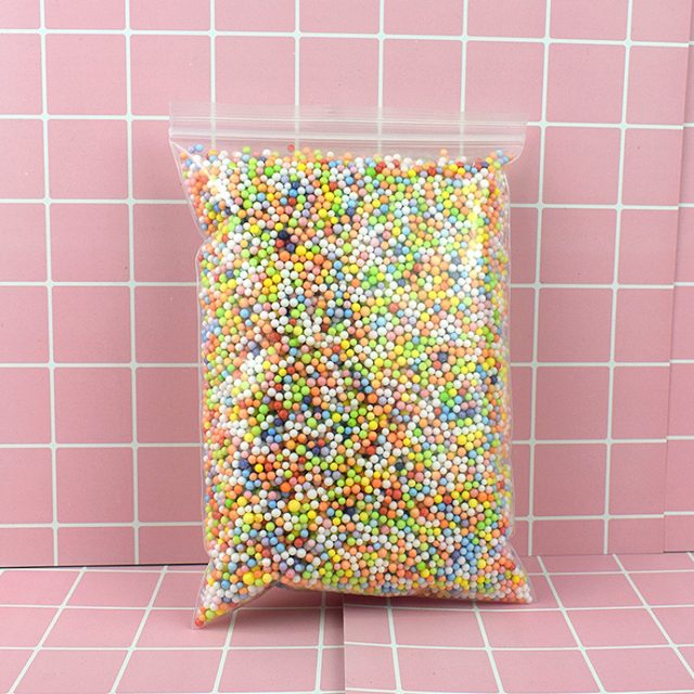 Rainbow Foam Beads Slime Add-In
