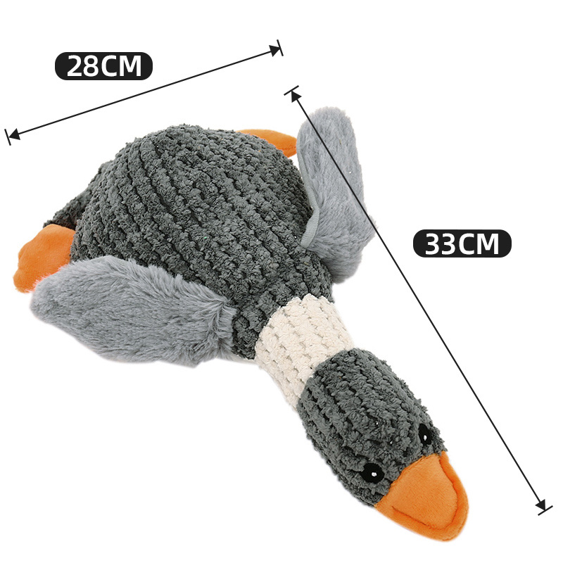 Squeaky Duck Bite-Resistant Dog Plush Toy โ photo 3
