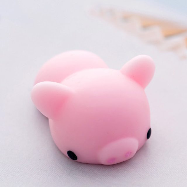 Pink Piggy Mochi Squishy