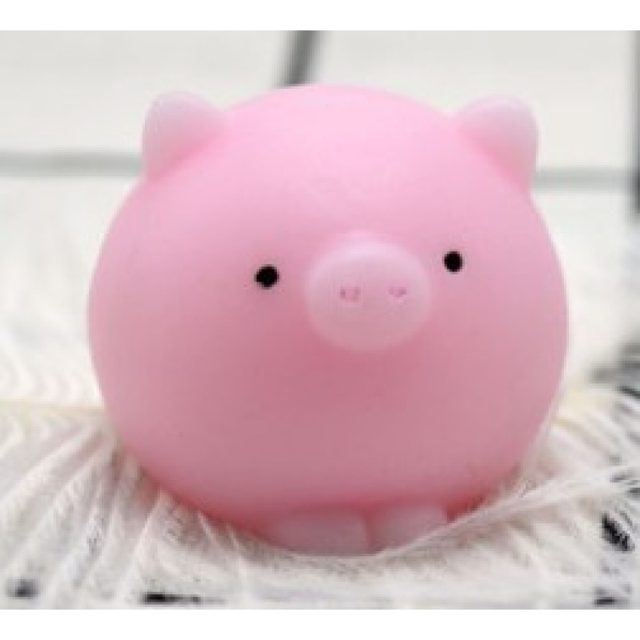 Round Pink Piggy Squishy