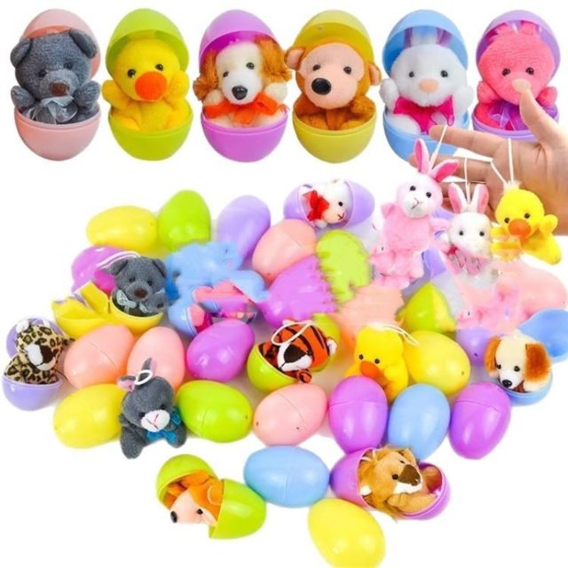 Easter Egg Surprise Mini Plush Animals (36 Pack)