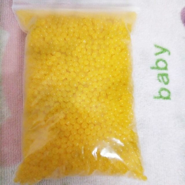 Golden Yellow Foam Beads for Slime