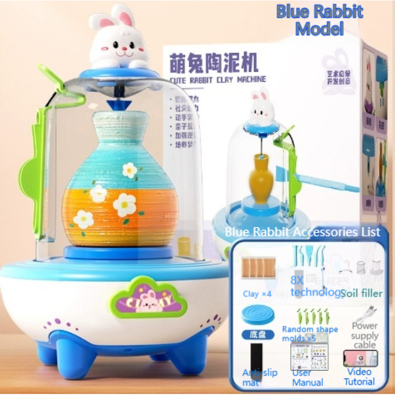 Cute Rabbit Electric Clay Pottery Wheel Kit — photo 3