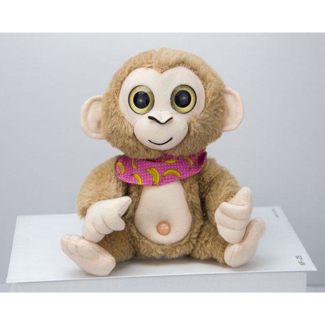 Cheeky Monkey Plush With Banana Bandana