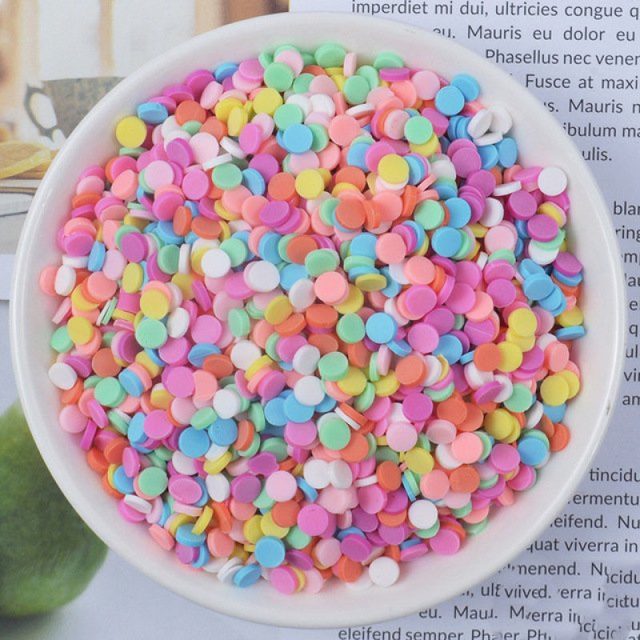 Rainbow Sprinkle Polymer Clay Slime Sprinkles โ photo 6