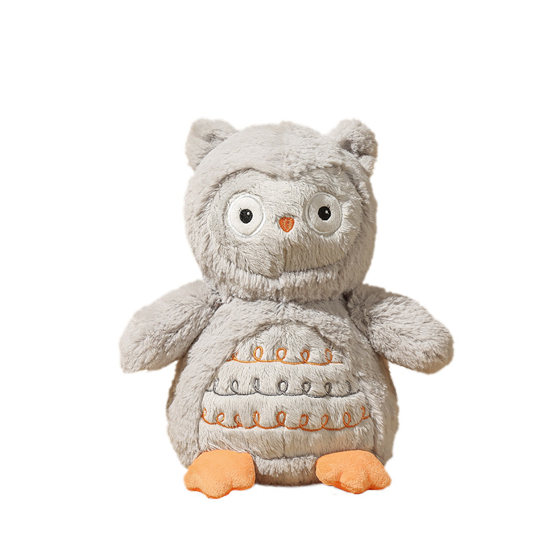 Fluffy Gray Owl Plush โ photo 5
