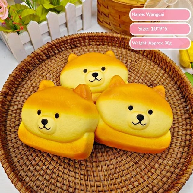 Lucky Shiba Bread Bun Squishy