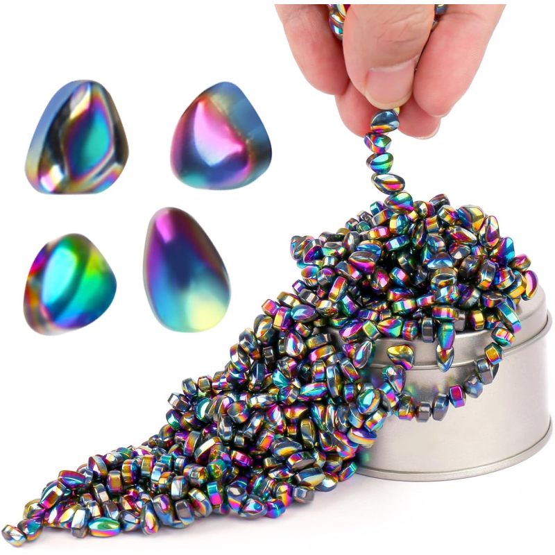 Magnetic Ferrite Beads in Tin - Polished Fidget Stones โ photo 3