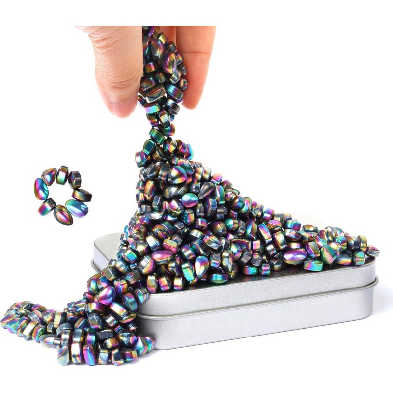 Magnetic Ferrite Beads in Tin - Polished Fidget Stones โ photo 4