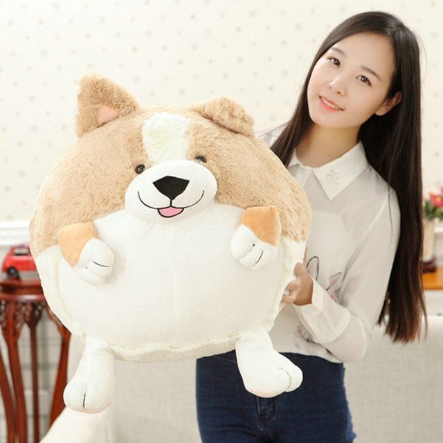 Roly-Poly Round Corgi Pillow Plush