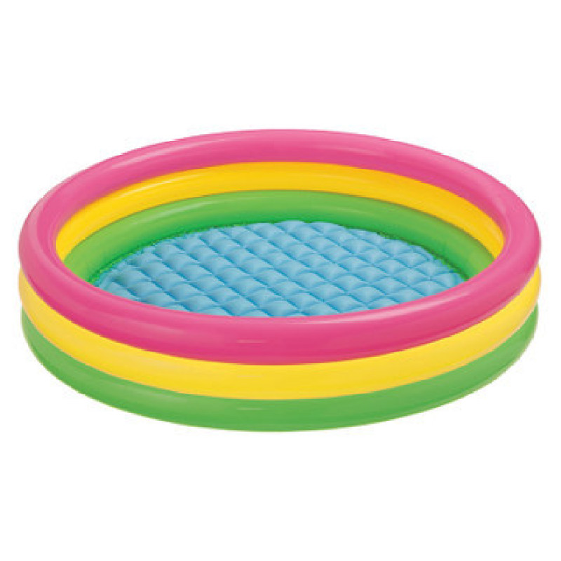 Neon Three-Ring Round Kiddie Pool