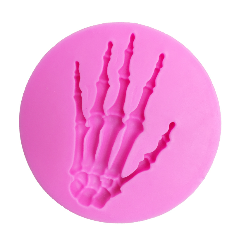 Skeleton Hand Silicone Fondant Mold