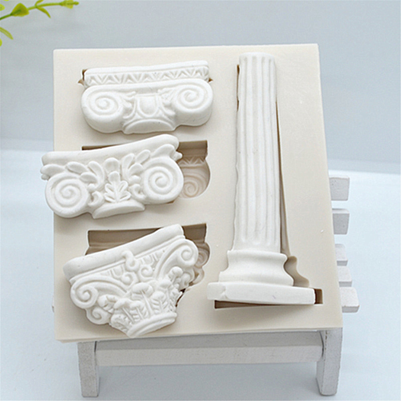 Roman Column & Capital Silicone Fondant Mold