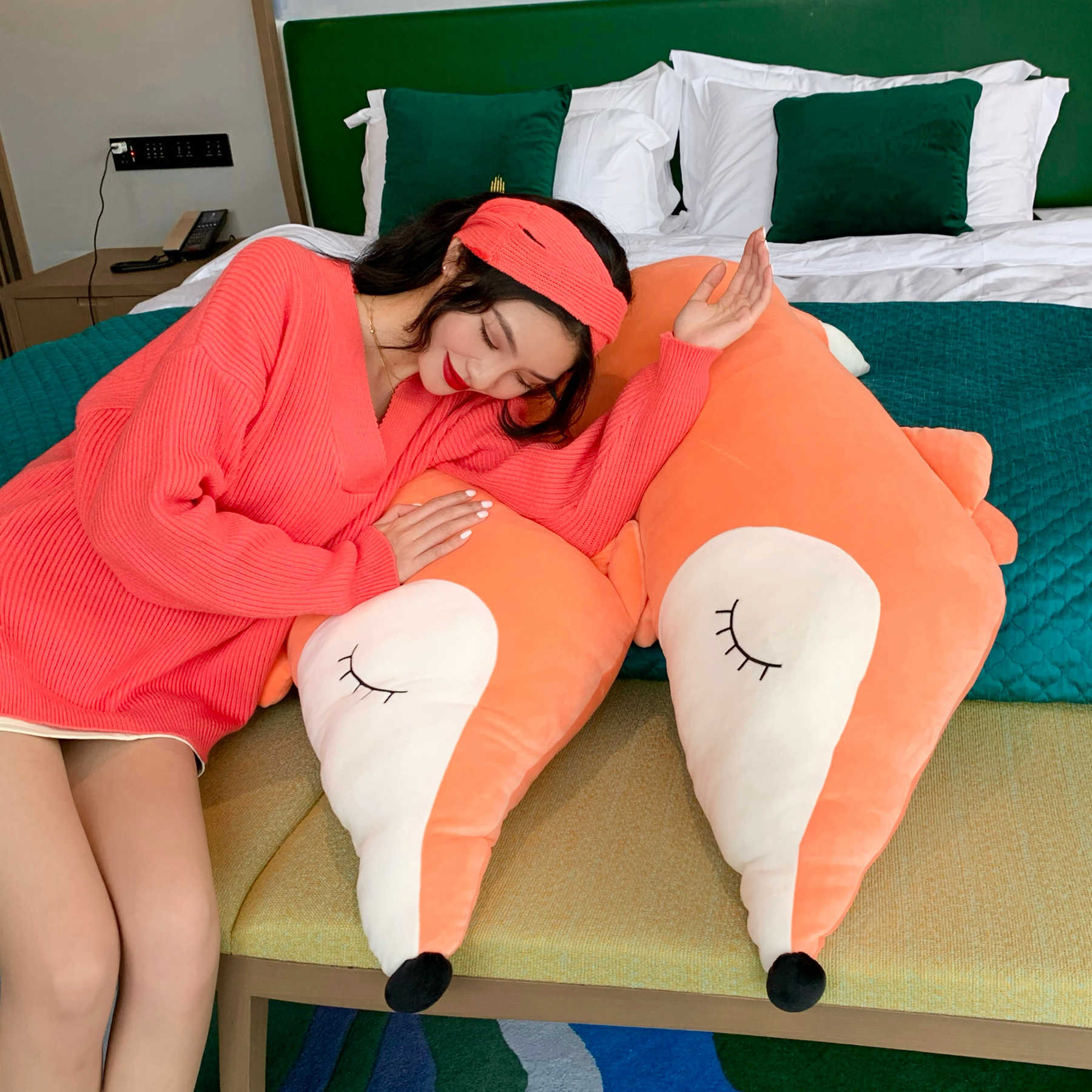 Giant Sleepy Fox Body Pillow โ photo 3