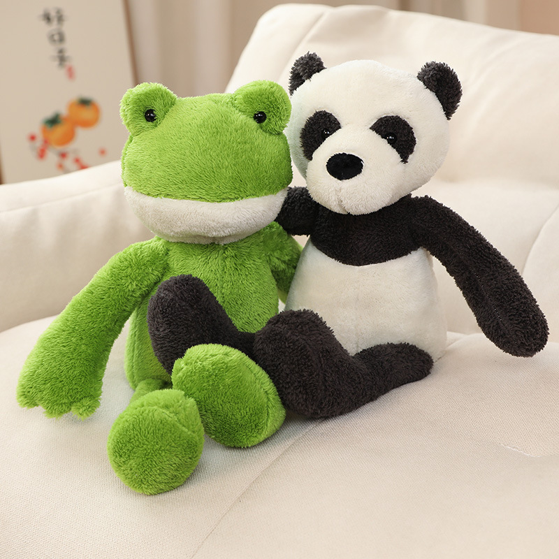 Frog, Panda, Duck & Elephant Plush Animals