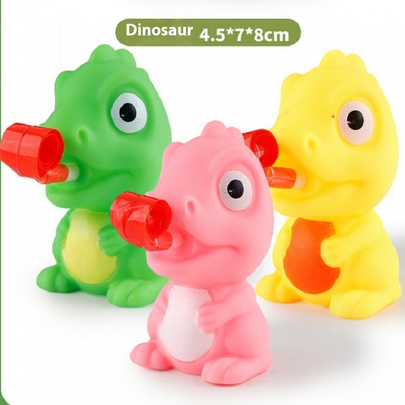 Water-Squirting Dinosaur Bath Squeeze Toy (3-Pack)