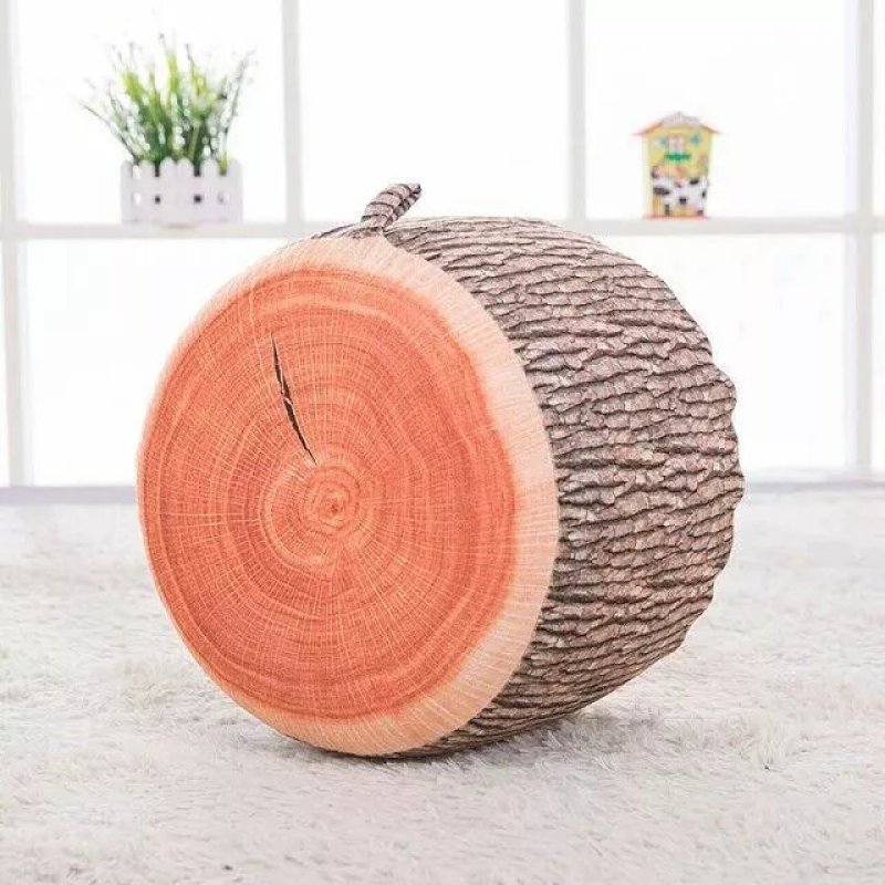 Lime Slice Plush Round Floor Cushion Stool โ photo 5