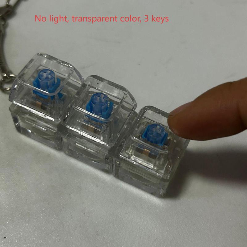 Clear Mechanical Keyboard Switch Keychain Fidget (3 Keys) โ photo 3
