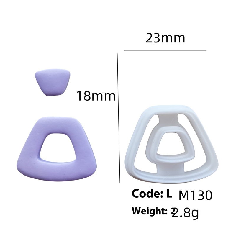 Double Heart Polymer Clay Cutter โ photo 3
