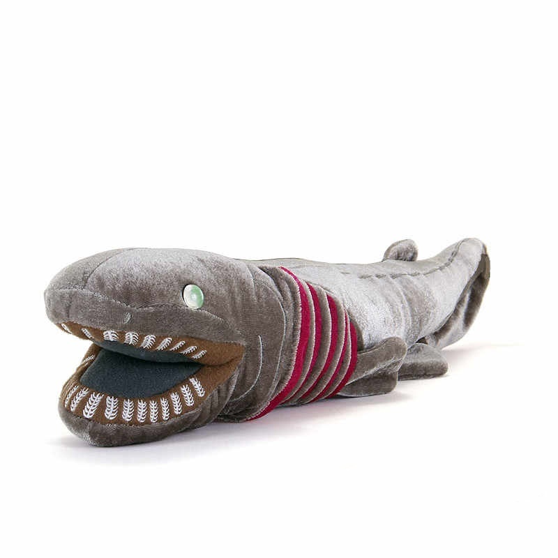 Frilled Goblin Shark Plush with Toothy Mouth