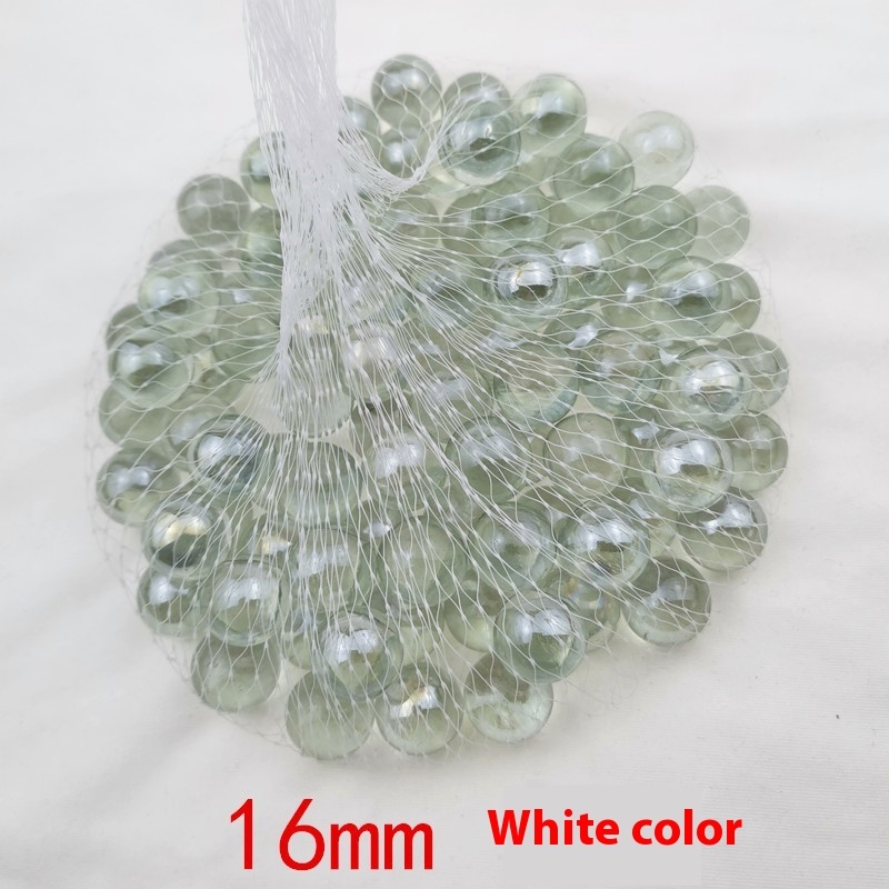16mm Glass Marbles, Green Swirl (Mesh Bag) โ photo 3