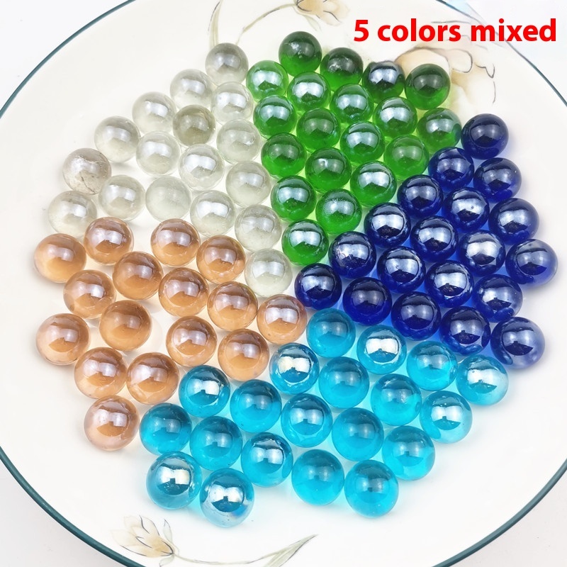 16mm Glass Marbles, Green Swirl (Mesh Bag) โ photo 6