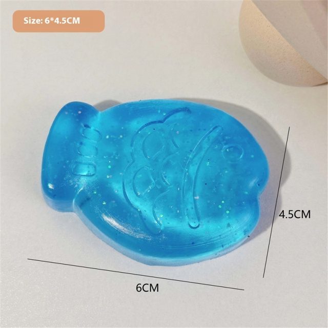 Glitter Ocean Fish Jelly Squishy