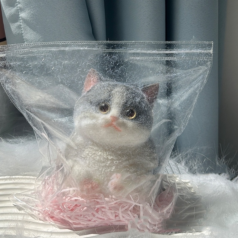 Fuzzy Flocked Kitten Slow-Rise Squishy โ photo 3