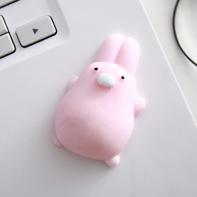 Pudgy Pink Bunny Mochi Squishy