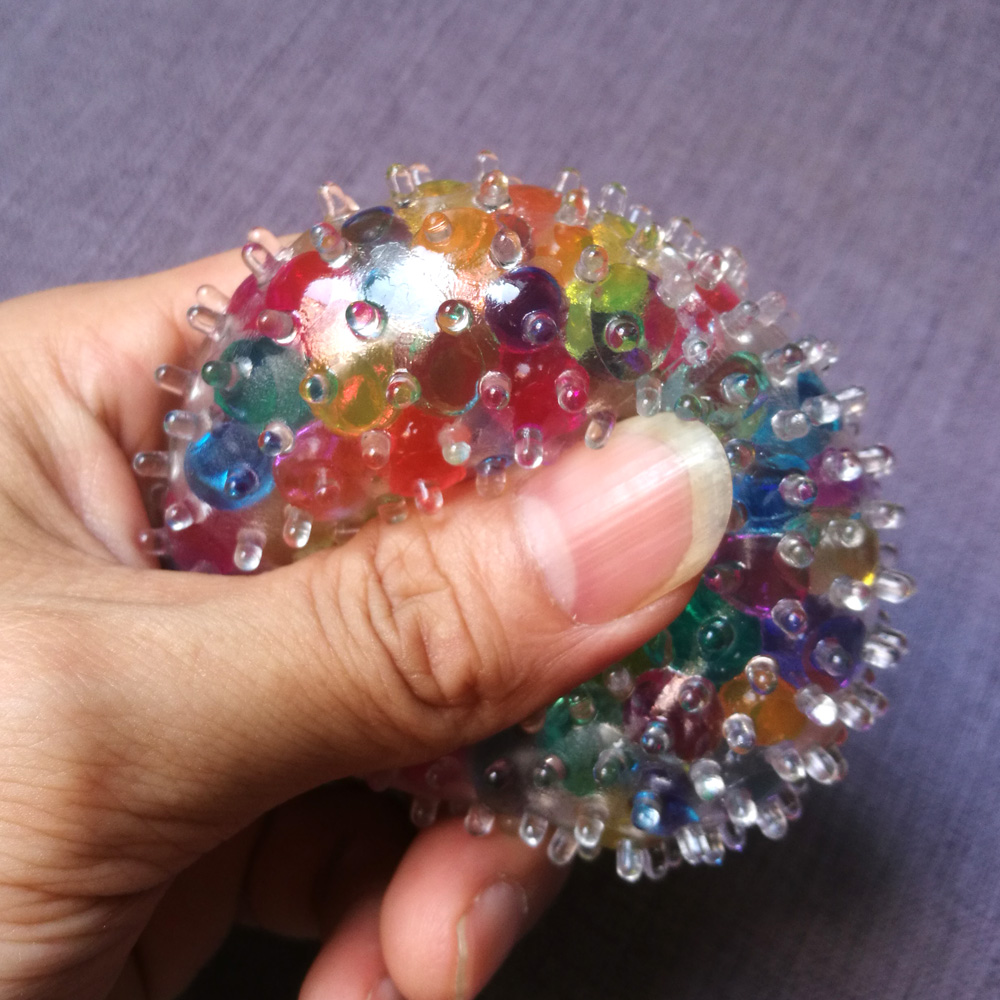 Rainbow Water-Bead Spiky Squeeze Ball โ photo 5