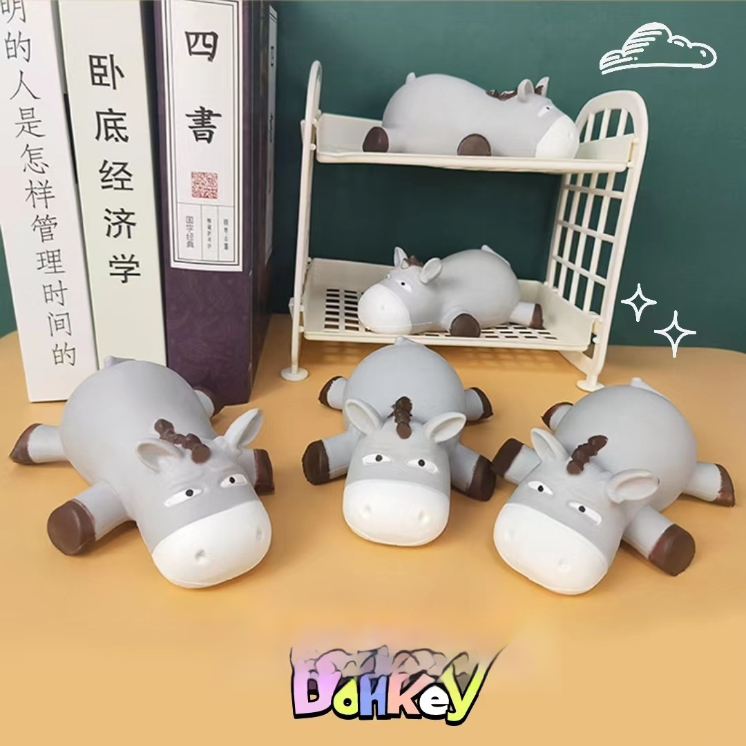 Grumpy Sprawled-Out Donkey Squishy โ photo 2