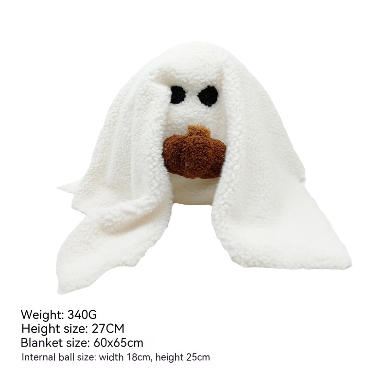 Ghost Hooded Blanket Plush
