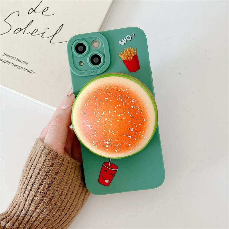 Squishy Burger Grip Phone Case