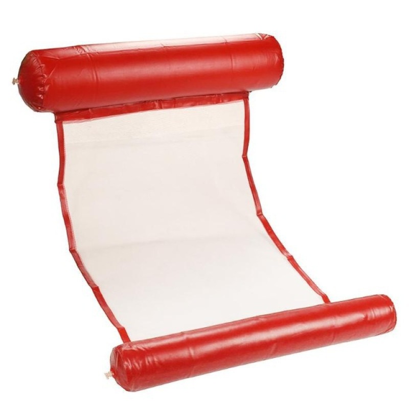 Inflatable Water Hammock Pool Float, Red